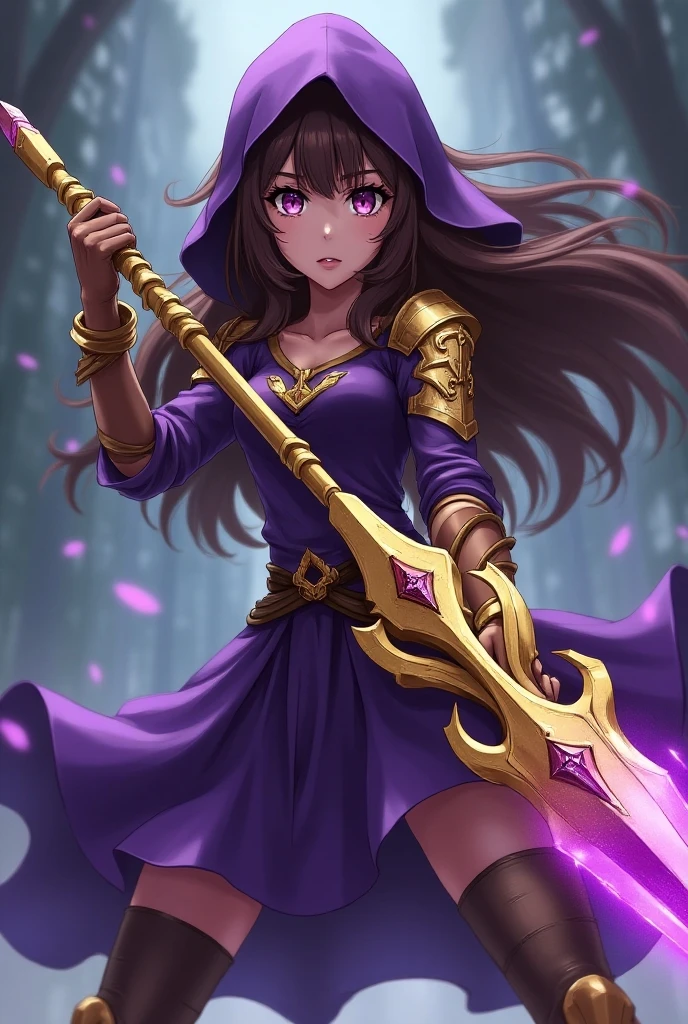 wlop, beautiful girl, powerful wizard wielding magic