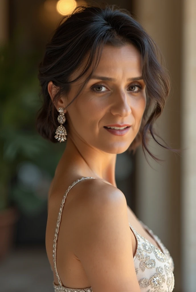 ((nsfw)),1 middle-aged woman Morena Baccarin,Thin jawline,standing figure,((Beautiful facial contours)),whole (body), nude,White female, blonde hair,stark naked,big hanging tits, perfect pussy,pussy, spread legs,High quality 8K