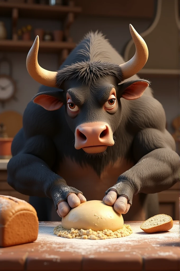 anthropomorphic Tauren, Fluffy, high resolution, realistic, Soft, 4K, upscales, high detail, Delicate fur, ((The tail in the right place)), tavern, shaggy, green eyes, bovine face, bovine snout, bovine tail, realistic fur, ((peeking at viewer)), huge fluffy ears, 1 tail, hyper nipples, black fur, black body, presenting canine pussy, lifted arched cow tail, dripping pussy, ass sticking out, looking back at viewer, long nipples, two arms, two hands, hyper canine pussy, perfect pupils, tight canine pussy, puffy canine pussy, lying down on front, bedroom eyes, 2 huge cloven hooves, hyper areola, hair-bun, blushing, long nipples, erect nipples, well lit bright eyes
