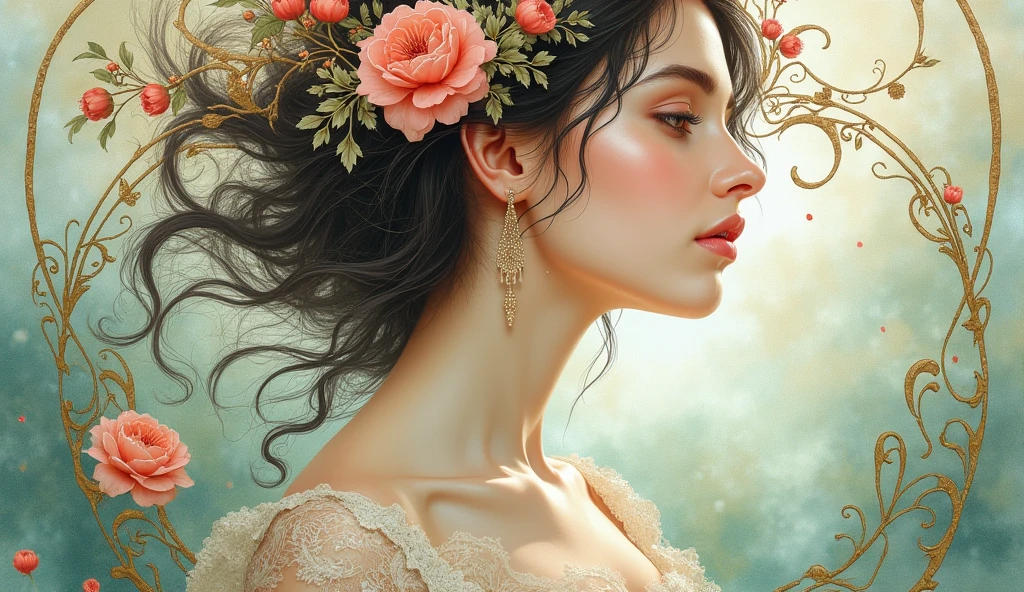 (symmetry:1.1) (portrait of floral:1.05) sks woman as a beautiful goddess, (assassins creed style:0.8), pink and gold and opal color scheme, beautiful intricate filegrid facepaint, intricate, elegant, highly detailed, digital painting, artstation, concept art, smooth, sharp focus, illustration, art by greg rutkowski and alphonse mucha, 8k