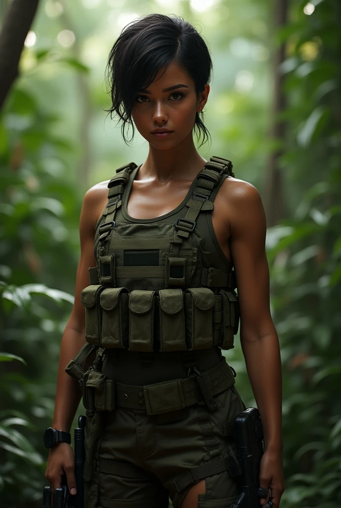 Brazilian female soldier