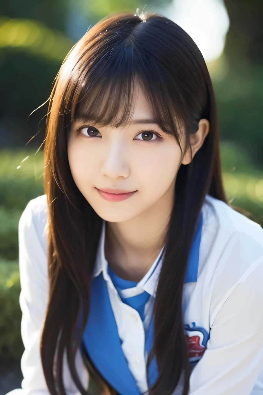  1 girl, (Idol group uniforms:1.2),  very beautiful portraits of Japanese idols, 
 (RAW Photo Best Quality), (Realistic, Realistic:1.4), (masterpiece), 
 very detailed, 2k wallpaper, wonderful, finely,  very detailed,  CG Unity 8k Wallpaper ,  very detailed,  high resolution on down, Soft light, 
 A beautiful girl with careful attention to detail,  very detailedな目と顔, A beautiful and elegant nose,  beautiful beautiful eyes,  Movie Lighting, 
(Bromide photography ),
(Medium hair), (A shy smile:0.7),
 perfect anatomy, Slender body,  small breasts, Thin legs