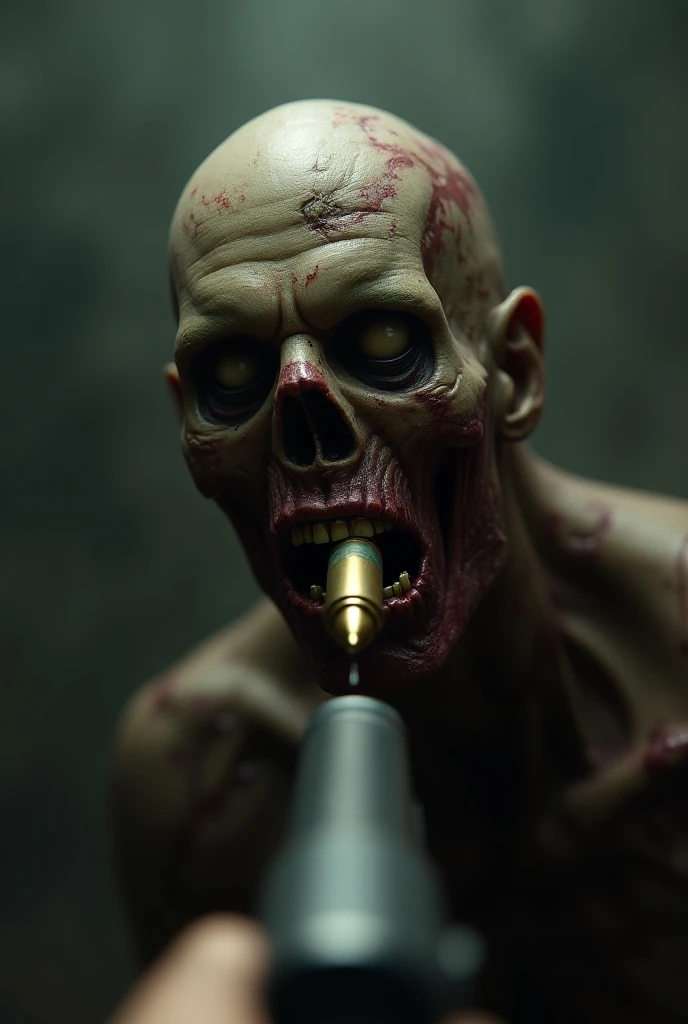 Half skull half gun