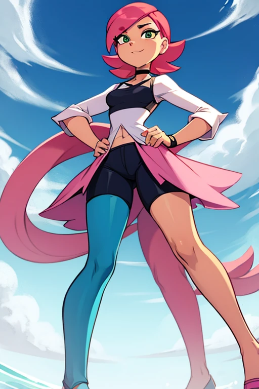 female furry pink bird ben 10 style