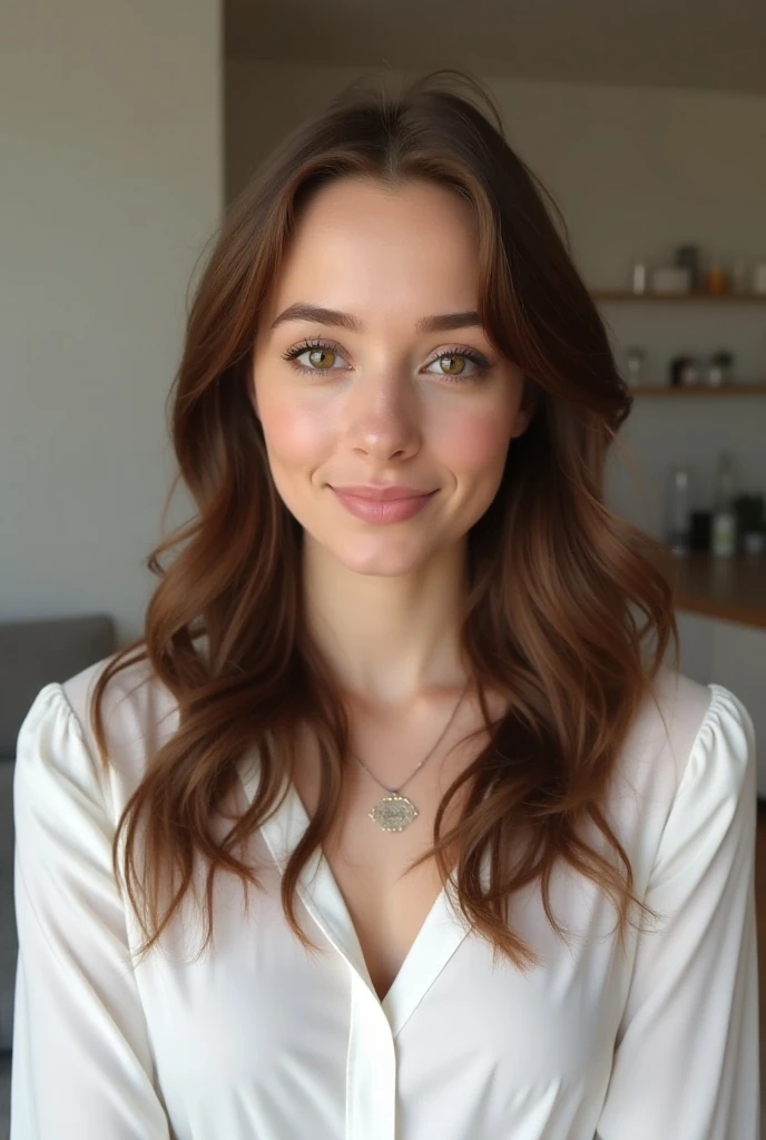 mignonne belle brune, porte un pyjama entier ,corps entier, angle parfait, Very detailed, 32 ans, Visage coquin, messy long hair, yeux bruns, high resolucion, Masterpiece, Best quality,Intricate details, highly detailed,mise au point nette, detailed skin,realistic skin texture,texture, detailled eyes, professionnel, 4K, sourire, filmed on Canon, 85 mm,faible profondeur de champ,Couleur Kodak Vision, eyeshadow, Extremely detailed, photo_\(ultra\), photoreallistic, Realstic, Post-traitement, max detail, roughness, real life, ultra realist, photorealism, photographie, 8K UHD, photographie, Braless, Pokies