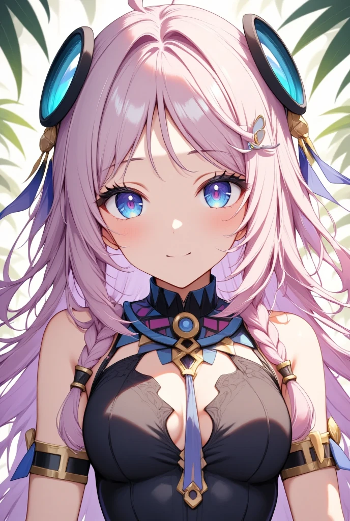 (masterpiece, Best Quality:1.2),  1 girl, Alone、 they're reading ,Citlali,Expressionless、 Pink Hair,  Split Bangs ,  very long hair, Let your hair down,  Had,  hair ornament , (facial mark),  blue eyes,(Pink Eyes), Tribal clothing,Loin cloth, glowing eyes, , Beautifully detailed,  Hyper Details , masterpiece, Best Quality, bright,  hair ornament , facial mark,  they're reading