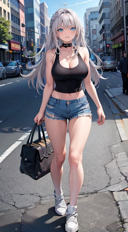 8K, Top Quality, Real Images, Intricate Details, Ultra Detail, Ultra High Resolution, Masterpiece, full body,, feminine and sexy posture, (((torn jean))), (((platinum hair))), side bangs, bangs (((perfect figure)), (((slim face))), naked,  (Neon, On street:1.1),), sky blue hair, long hair, small lips,  half-open strawberry lips,
Top quality, realistic, photorealistic, (complex details: 1.2), (delicate details), (cinematic light), clear lines, sharp focus, realistic face, detailed face, detailed breast, big ass, large ass, big ass, Perfect Body, detail leg,
Unity 8K wallpaper, ultra high definition, (photorealistic: 1.4)