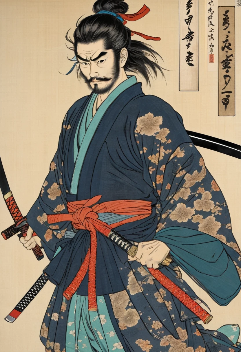 samurai with Katana, sharp Katana, war field, by Kim Jung-gi, architecture background.
best quality, masterpiece, intricate details, ultra-detailed