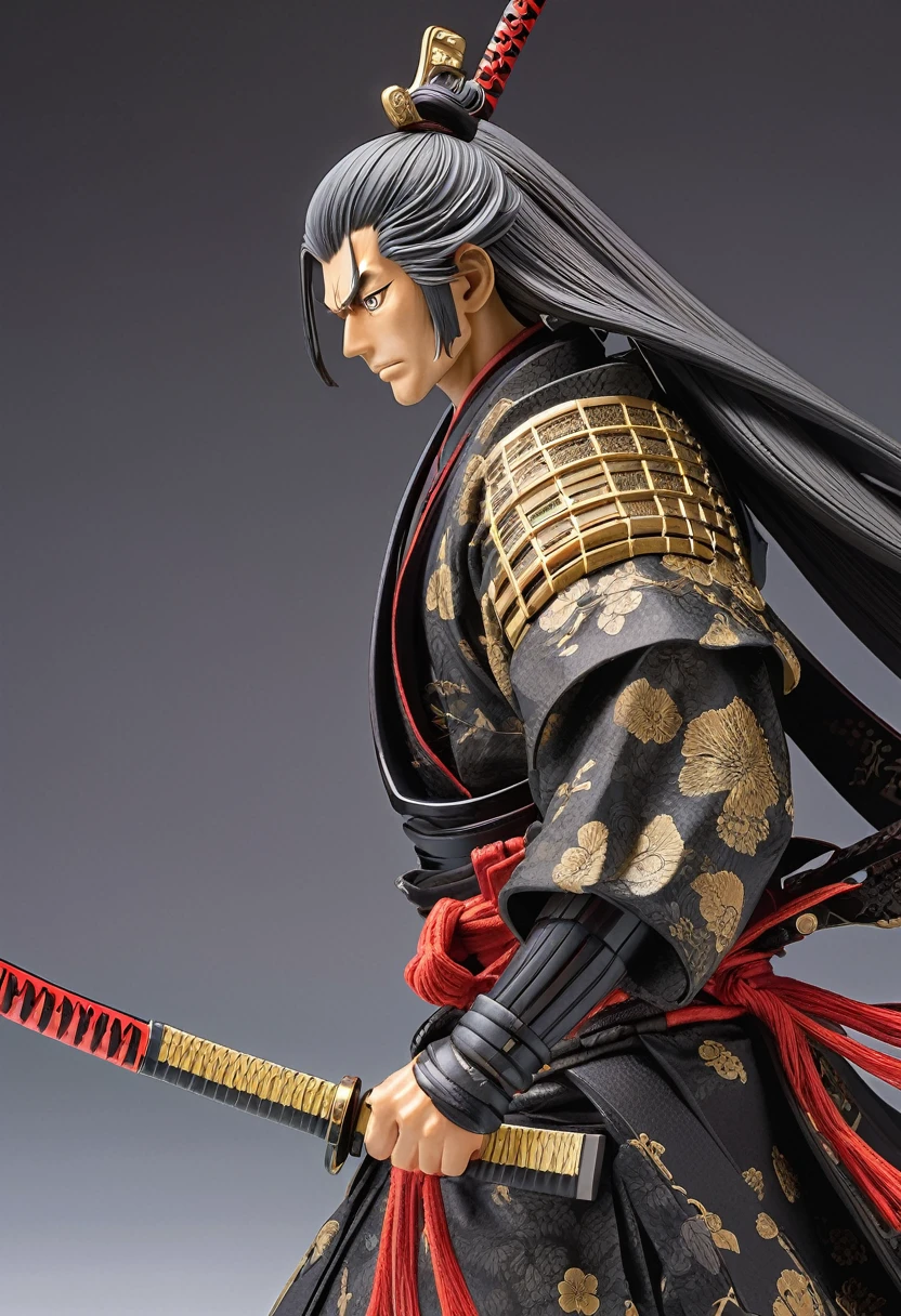 samurai with Katana, sharp Katana, war field, by Kim Jung-gi, architecture background.
best quality, masterpiece, intricate details, ultra-detailed