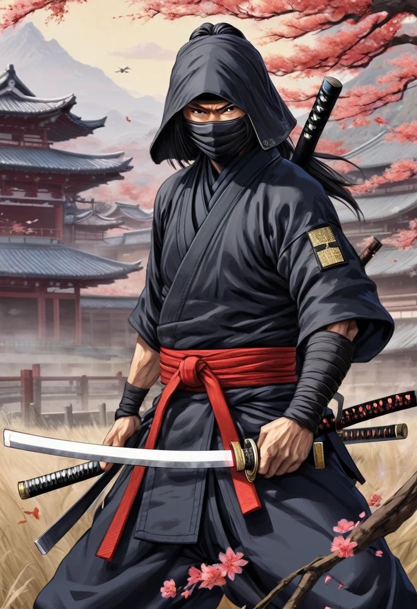 samurai with Katana, sharp Katana, war field, by Kim Jung-gi, architecture background.
best quality, masterpiece, intricate details, ultra-detailed