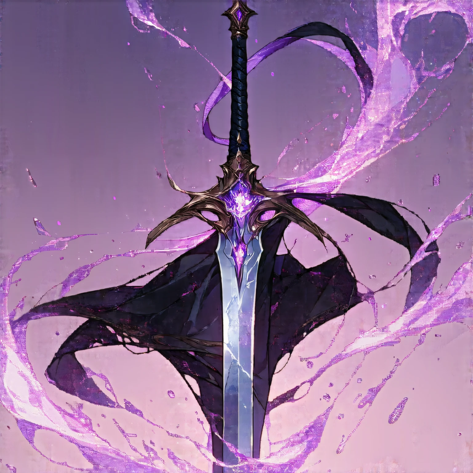 (Best), Dark Fantasy , big sword, Magical Girl , Gothic, dual horsetail, actual, ultra - detailed , k hd, Japanese Anime,