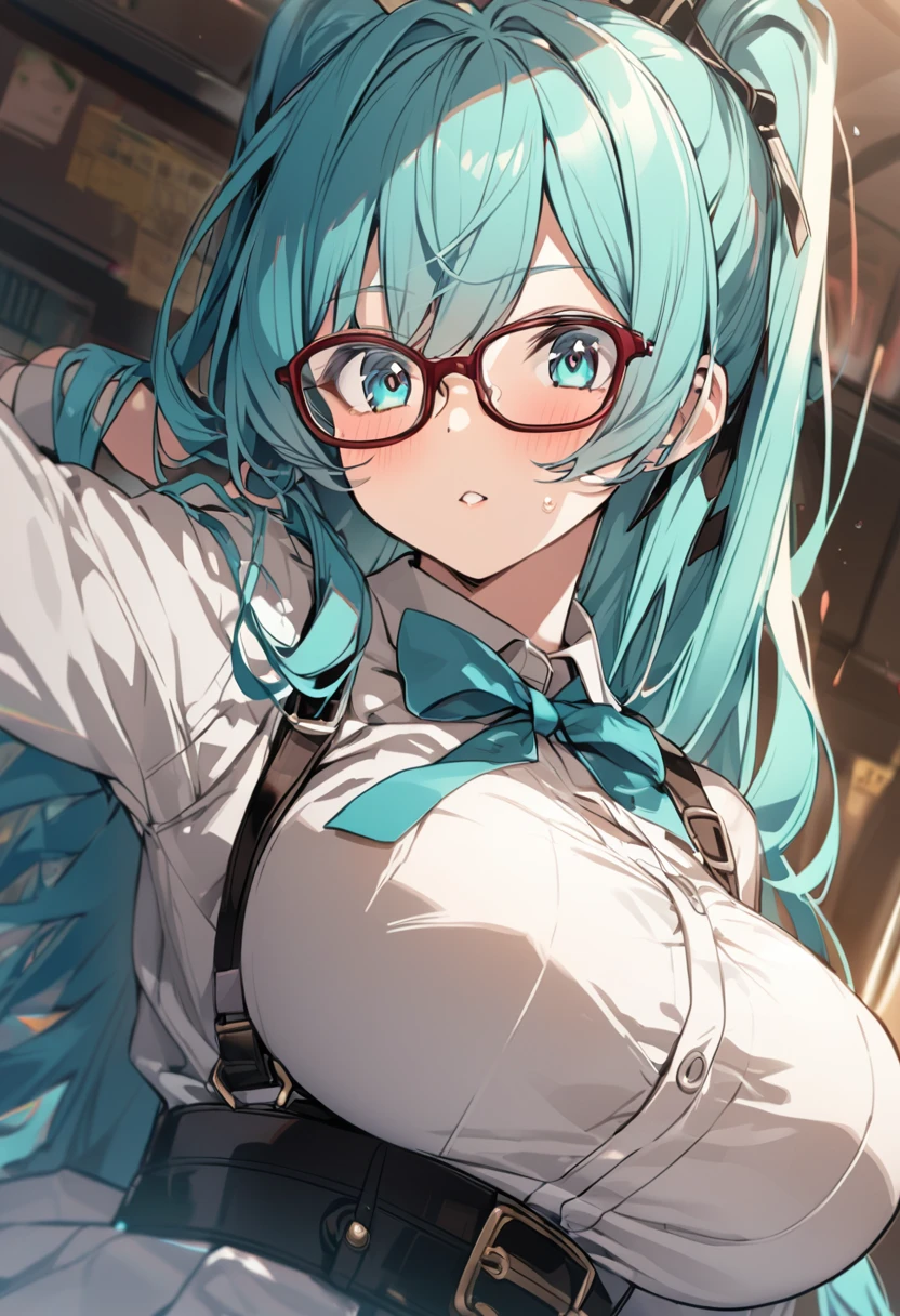  Hatsune Miku、Glasses、Big Breasts