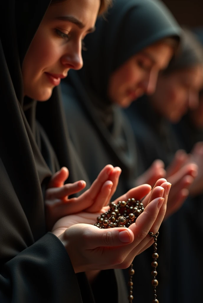 Many Muslim woman sad,in a Dead Body