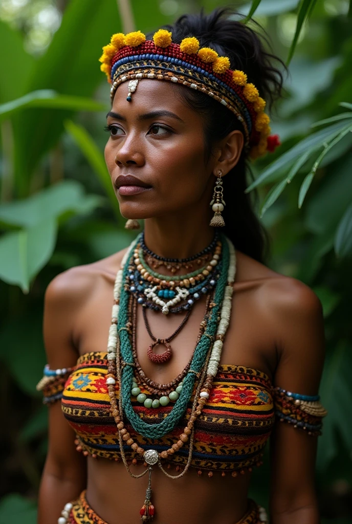 exotic cinematic photo native black girl, (skinny), Kale, the four on the arenestido stage)) people, native tattooed body), small ass, breasts small, tribal jewelry, CRU photo, high qualiy, 35mm photography, cinematic grain, bokeh, proffesional, 4K, highy detailed,

