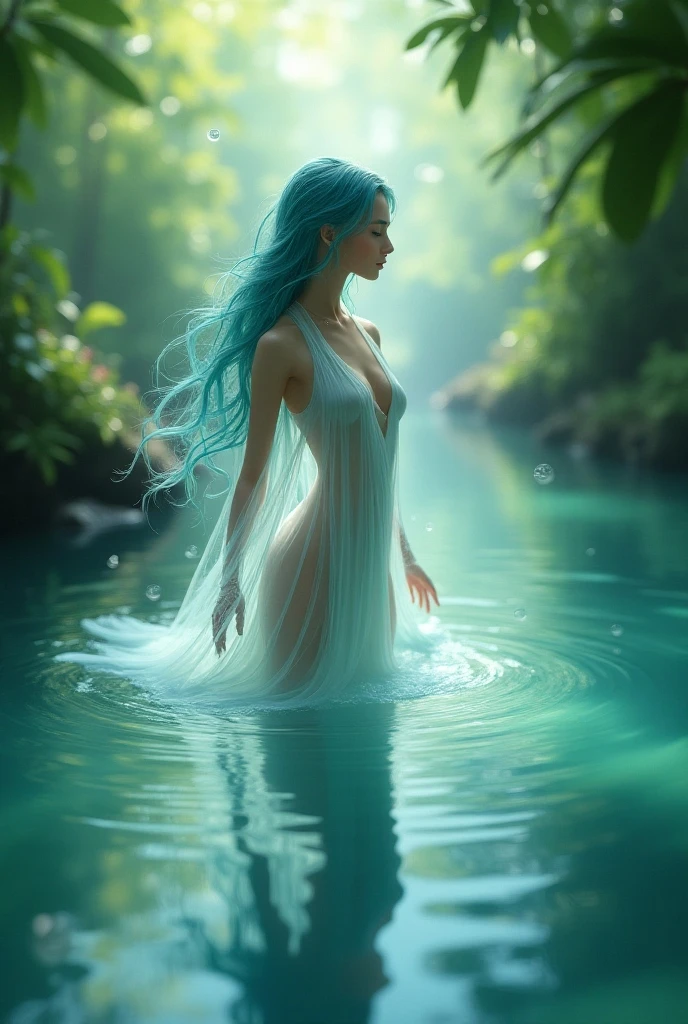a gorgeous woman, bioluminescent skin, ethereal glowing skin, porcelain skin, delicate features, warm lighting, fantasy, magical, cinematic, dramatic lighting, chiaroscuro, moody atmosphere, elegant pose, serene expression, flowing hair, nature elements, ethereal forest background, glowing mushrooms, bioluminescent plants, dreamy, surreal, hyper-detailed, 8k, high resolution, photorealistic