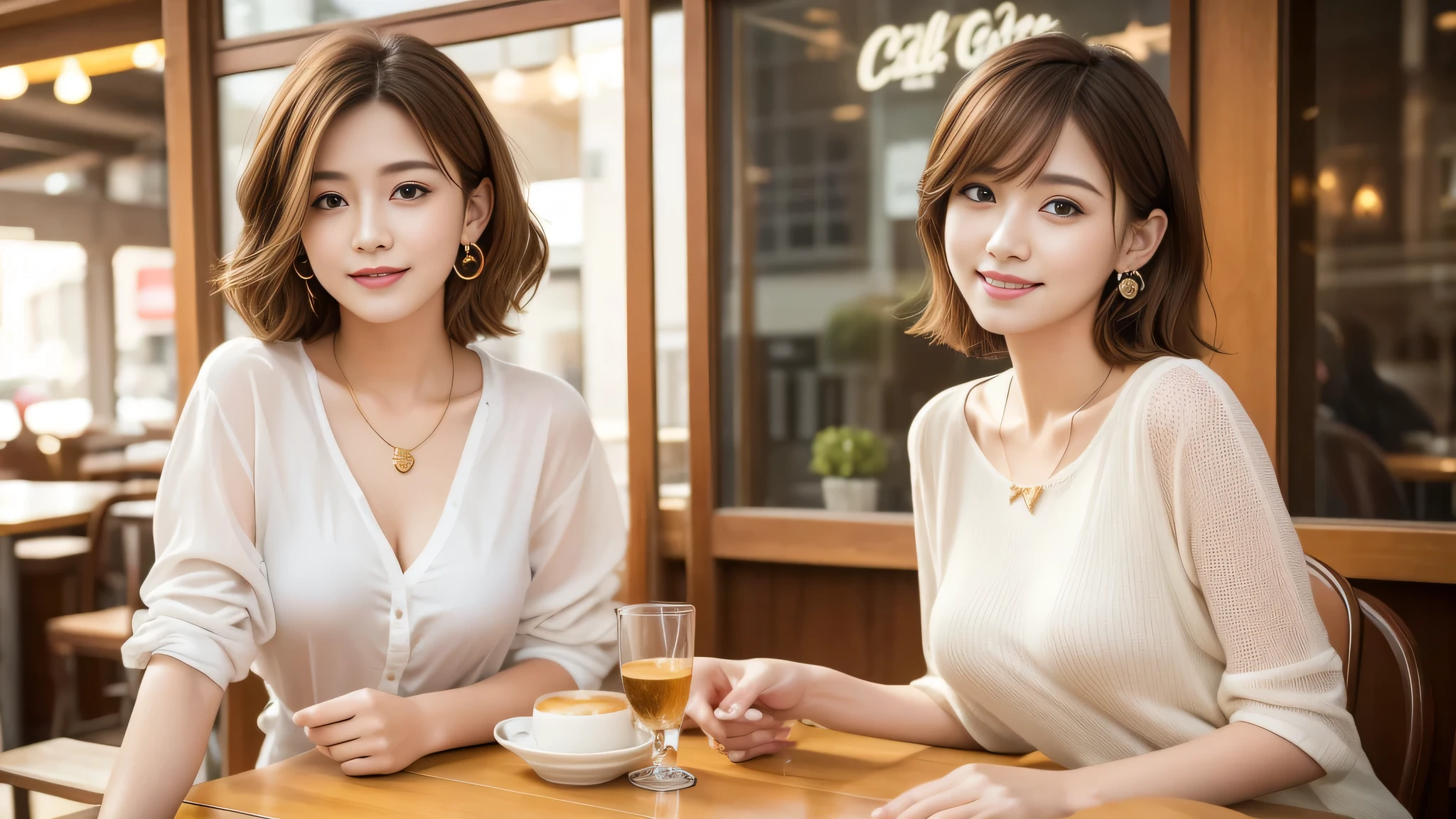 (Realistic:1.1),(masterpiece,Highest quality),8k,(49 years old), 53 years old, slimカップル、Tight waist,Upper Body,full-course dinner、wine 、Amazing view of the sunset sky and clouds、Perfect Anatomy, Brown Hair, short hair,Random Hairstyles,((Highly detailed face and eyes:1.2)),Perfect golden ratio face,Long sleeve shirt、dress,(smile:1.2)、Shortcuts、cute、(Realistic, Intricate details:1.2), A bright smile、short hair,Bright Face、赤wine 、Appetizers、Italian food、wine bottle、Champagne、スパークリングwine、(slimな顔), (The body is slim), (Brown Hair), (Shortcuts), Upper Body, 白wine, slim, wineグラス,