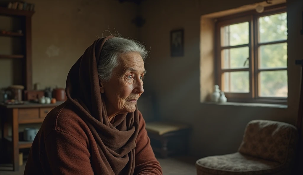 Ruth a peasant, care of an elderly woman, owner of a humble couple, 