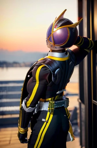 (High-definition CG), ( Best Quality ), (High-definition CG), ( Best Quality ), ( Mai Shiranui ), (Overall view)      beautiful and sexy young man , 18 years old,      toned and muscular    ,  With a cool and handsome face    , SharpEye, ,  I have a big butt , Big Ass Kamen Rider costume  