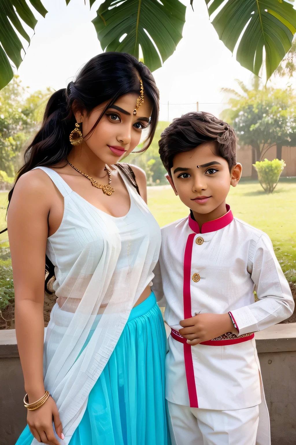 Indian young lover girl and boy
