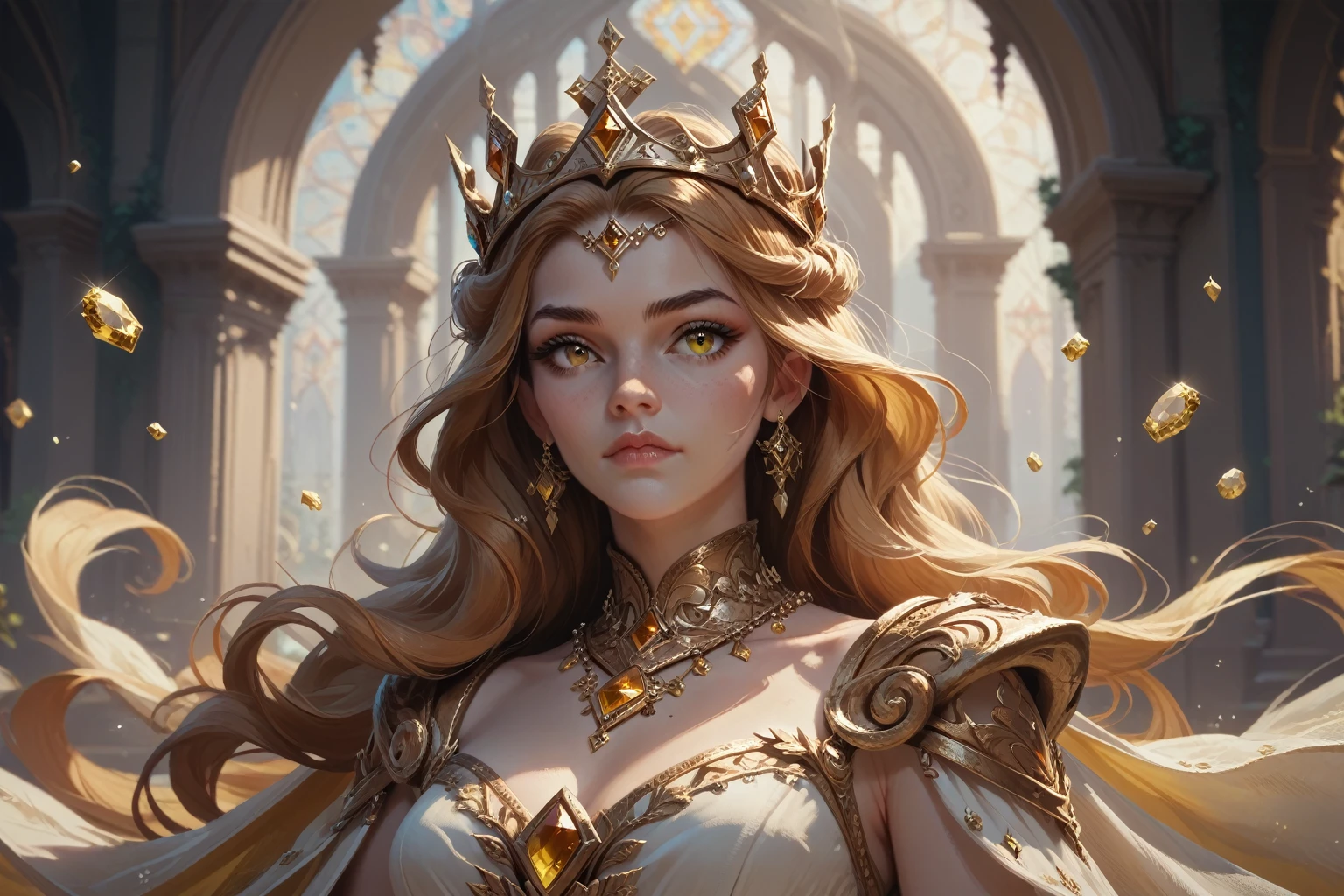 captivating and luxurious 3D rendering featuring the phrase "PATRICE " in elegant golden Arial letters, each encircled bya dazzling shower of diamonds. The opulence is further enhanced by a regal crown on the right side and a graceful butterfly on the left, adding intricate detailing to the composition. A curved emblem complements the design, and the signature "SAWADOGA" is placed beneath the main phrase. The warm golden glow creates an atmosphere of celebration and admiration, with the pristine white background accentuating the golden tones. This mesmerizing piece, crafted for photographic presentation, showcases the artist's exceptional skill and mastery, making it a stunning work of art, 3D design, and illustration., 3d render, typography, poster, vibrant, illustration