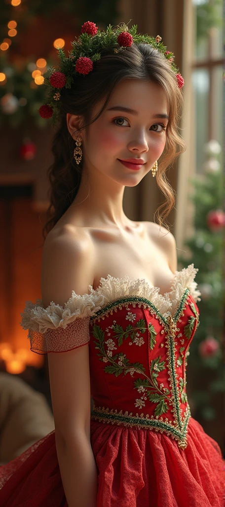 (Best quality, 8k, 32k, Masterpiece, UHD:1.2), Photo of Pretty Japanese woman, 1girl, (RAW photo), (realistic), (photorealistic:1.3), (high res), ultra detailed, Primaballerina_tutu, rose madder tutu, incredibly beautifull face and eyes, loli,, round small face, (gigantic breasts), thin waist, cleavage, forest at dawn, (sweaty)