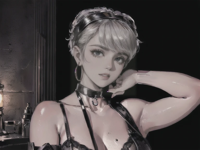 (asura art style:0.7), score_9, score_8_up, score_7_up, score_6_up Sexy girl gothic makeup (perfect hands, perfect anatomy)