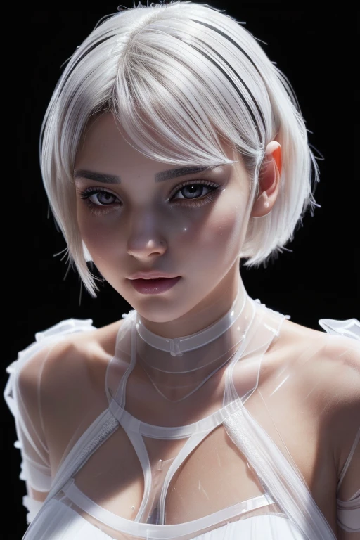 (Bondage attire)、(Smirking expression)、sexy nun Slave、(cyberpunk black gas mask), (cyberpunk black nun veil), (rubber)、(shiny topless corset)、(shackle)、((gargantilha))、((top-quality))、((​masterpiece:1.3))、Crisp focus:1.2、(layers-Cut)、(Normal breasts:1.2)、( looking upwards)、Beautiful woman with perfect body shape:1.4、Slender Abs:1.2、a wet body:1.5、Highly detailed facial and skin texture、A detailed eye、二重まぶた、Longhaire、Cyberpunk Tokyo cityscape at neon night, {Best Quality},{{Masterpiece}},{High Resolution},Original,Extremely Detailed 8K Wallpaper,{Extremely Delicate and Beautiful},sci-fi Style,Platinum White Short Hair, dramatic_shadow,ray_tracing,shiny skin,large breasts,muscular female,abs,wide hips,sci-fi street background,rainy,thick thighs,gothic,sexy face,gold trim,pretty female,spread legs,((masterpiece)), ((best quality)), ((official art)), (extremely detailed CG unity 8k wallpaper), ((highly detailed)), ((illustration)),{{realistic}},chest,muscle,dark,night,bust,,blue eyes, open mouth,big eyes