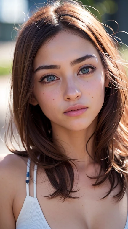 (realistic, photo-realistic:1.37),(8k, RAW photo, best quality, masterpiece:1.2), cute, ultra-detailed,heart-shaped pupils,physically-based rendering, ultra high res, kodakvision color, shot on Arricam LT Camera, bokeh, sharp focus,
looking at viewer,photorealistic,realistic, solo, photorealistic, best quality,extremely detailed face,extremely detailed eyes and face, beautiful detailed eyes,absurdres, incredibly absurdres,haunting smile,Messy hair, floating hair, whole body, thin thigh