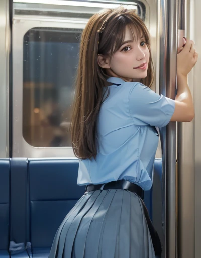 ((Lori little face girl very short))、(Sexy idol with beautiful very young face with gentle and attractive Japan),Grab from behind、12 year old sexy idol、((High school girl in white sailor suit with short short sleeves)),(Sailor collar),(Grabbing your butt from behind on a crowded train)、(Dark blue pleated skirt with a curled up:1.3)、Omeko Beautiful Girl1a person、bangss:1.3、((Japan man grabs schoolgirl ass from behind))、((((molesting))))、Touching your buttocks from behind on the bus、(red blush)、((huge-breasted)),Sexy Girl、((Very small face))、(((sexual act、erotick)))、((Skirt flipped up、You can see the striped panties))、(High twin tails)Large hair ribbon、high-level image quality、realisitic、(((agony、angry expressions)))、(((Japan men in suits touch chest and crotch)))、((Japan men in suits grab huge breasts))、(((On a crowded train)))、((Striped panties)),Turned,((angry looking face:1.4))