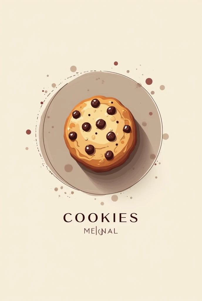 Logo for a cookies brand in a classy combination of colour pallets