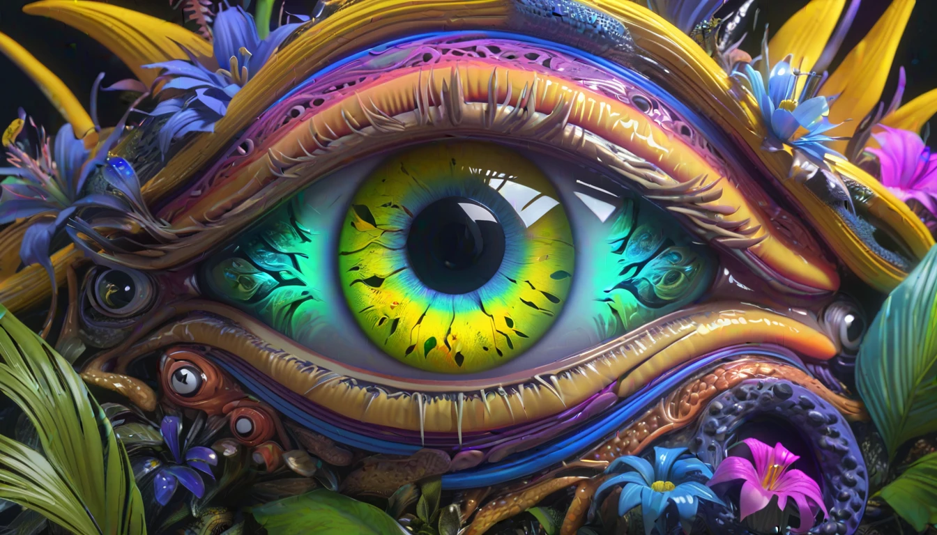 Close-up of eyes on birch tree