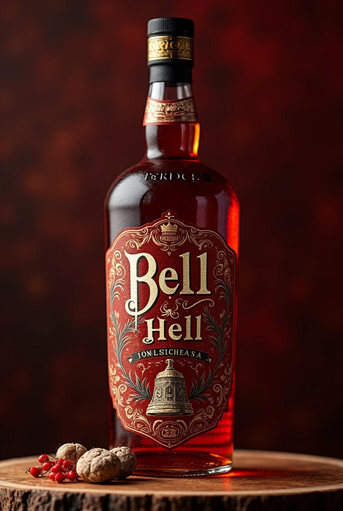 Make a song poster with old monk rum bottle 