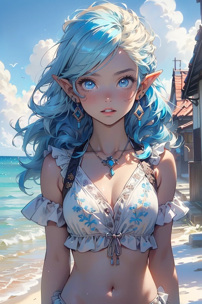 Cute loli elf,(((Little loli,tiny Little body,Little))),(((6 years old))),((anime elf loli with extremely Cute and beautiful aqua hair)), (((elf,elf ears))),
((lesbian,Yuri)),(((flat chest))),((((aqua hair:1.35,long braid aqua,Colored inner hair,Ear breathing)))),(((yellow_Eyes:1.3))),Convoluted Eyes,beautiful detailed Eyes,symmetrical Eyes,big Eyes:1.5,(((Brown-skinned:1.4,Dark skin,Dark_skin,lustrous skin:1.5,bright skin: 1.5,skin tanned,shiny skin,very shiny skin,Shiny body,plastic glitter skin,exaggerated shiny skin,illuminated skin))),(Detailed body,(Detailed face)),
Cute,sluttish,Erotic,boldness,(((NSFW))),
((Aztec tribal queen with tribal prints and patterns theme, Mesoamerica, Mexica),barechested,show skin,(barechested体),((All nude、)),
(Dynamic Pose:1.0),embarrassed,(Centered,scale to fit the dimensions,thirds rule),
((skyporn, Sea, Clouds,)), with Dark stormy cloudeach scenery,Convoluted scenery)),
(光沢のあるbarechested),hight resolution,Sharp Focus,(ultra-detailliert,Extremely detailed),(Photorealistic artwork:1.37),(Extremely detailed CG unity 8k wallpaper),(((Vibrant colors,Vibrant themes))),(Convoluted),(masutepiece),(Best Quality),