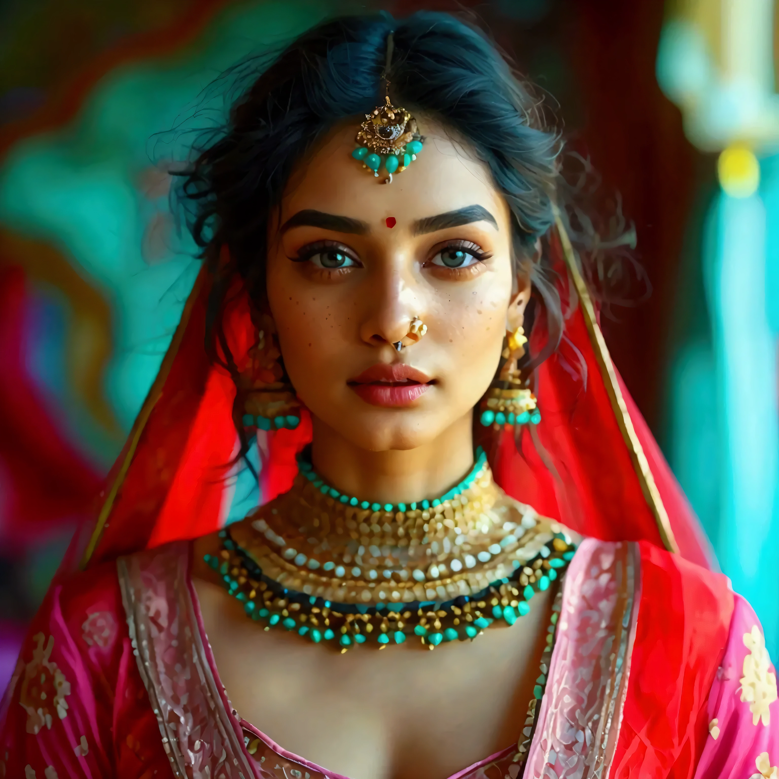 Here’s a detailed and captivating description for your 21-year-old Indian Instagram model character, designed to embody her beauty, confidence, and bold style.
### **Name**:
**Aria Kapoor** – “Aria” is a modern, melodic name that feels fresh and bold, while “Kapoor” adds a touch of timeless elegance. The name is easy to remember and evokes a sense of glamour and class.
### **Facial Features:**
- **Face Shape**: A soft, heart-shaped face with a slightly rounded jawline that gives her a youthful, yet defined appearance. The curves of her face highlight her femininity, giving her an approachable yet striking look.
- **Eyes**: Large, almond-shaped eyes with a deep, rich shade of dark brown, almost black. Her lashes are thick and voluminous, with an irresistible cat-eye flick that adds an air of seduction and mystery. Her gaze is intense and direct, full of confidence.
- **Eyebrows**: Bold, arched eyebrows that frame her eyes perfectly. They’re well-groomed yet natural, enhancing her facial expressions and giving her face a sharp, confident look.
- **Nose**: A petite, slightly upturned nose with a delicate bridge. It balances the proportions of her face beautifully, adding to her youthful charm.
- **Lips**: Full, plump lips with a defined cupid’s bow. Her natural lip color is a soft rose, with a glossy sheen that accentuates their shape. Whether in neutral shades or bold red, her lips always steal the show.
- **Cheeks**: High, sculpted cheekbones that catch the light, giving her face a natural glow. Her cheeks have a soft flush, lending her a fresh, youthful appearance.
- **Skin**: Medium warm skin tone with a radiant, glowing complexion. Her skin is smooth and luminous, with a subtle golden undertone that compliments her natural beauty. She maintains a sun-kissed look, like she’s always glowing.
### **Distinctive Details**:
- **Freckles**: A few natural freckles across the bridge of her nose and cheeks, adding an element of playfulness and authenticity to