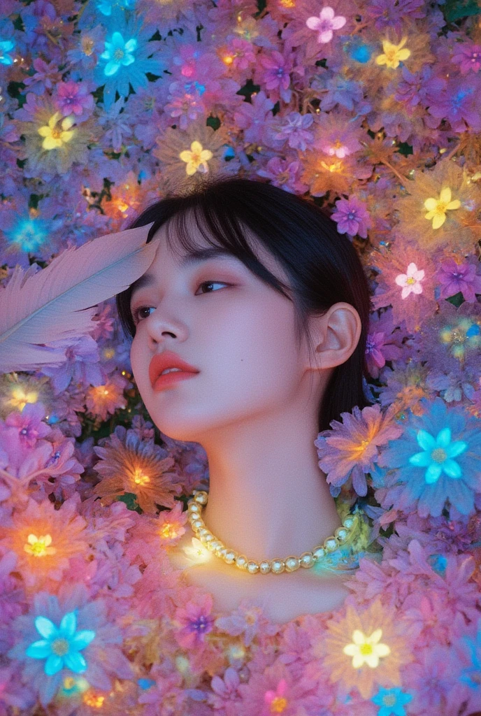 there is a woman sitting on the ground with her hand on her chin, ulzzang, jinyoung shin, ruan cute vtuber, inspired by Ma Yuanyu, inspired by Kim Jeong-hui, xintong chen, dang my linh, lalisa manobal, korean girl, sitting on the ground, profile pic, 🤤 girl portrait