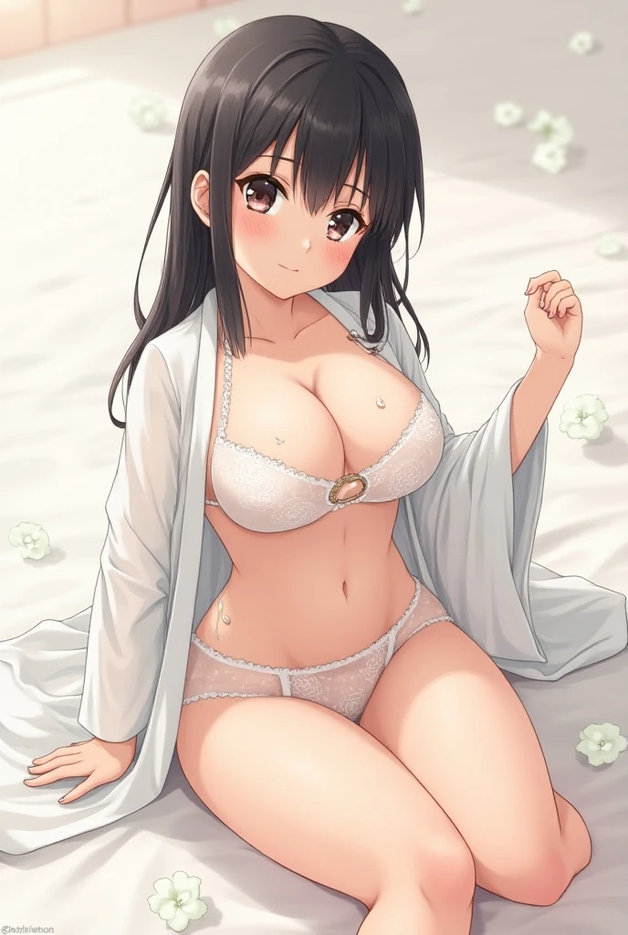 (nsfw), Big Breasts, Tsuyuri Kanao, (RAW Photos, Highest quality), (Realistic, Photo Realistic: 1.3), Highest quality, Very detailed, masterpiece, Hyper Detail, figure, 1 person, Painted on the forehead, upper_body, Dynamic Angle, World masterpiece Theater, Messy_length_hair, Highest quality, Very detailed CG 統合 8k 壁紙, ink, wonderful, Cinema Lighting, lens_Flare,Dunhuang_style