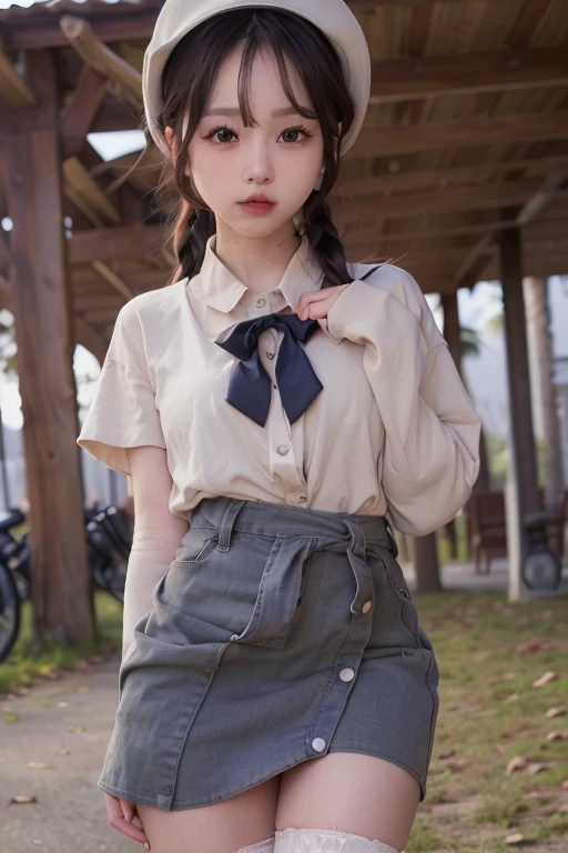 best qualit,Jeizuo,resoulution ultra-Highresolution,(fidelity:1.4),Original photo,1 girl,6 years Lighting,(((twin drills))),