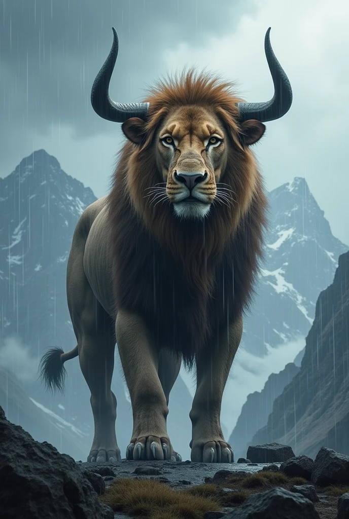 Lion hybrid with bull