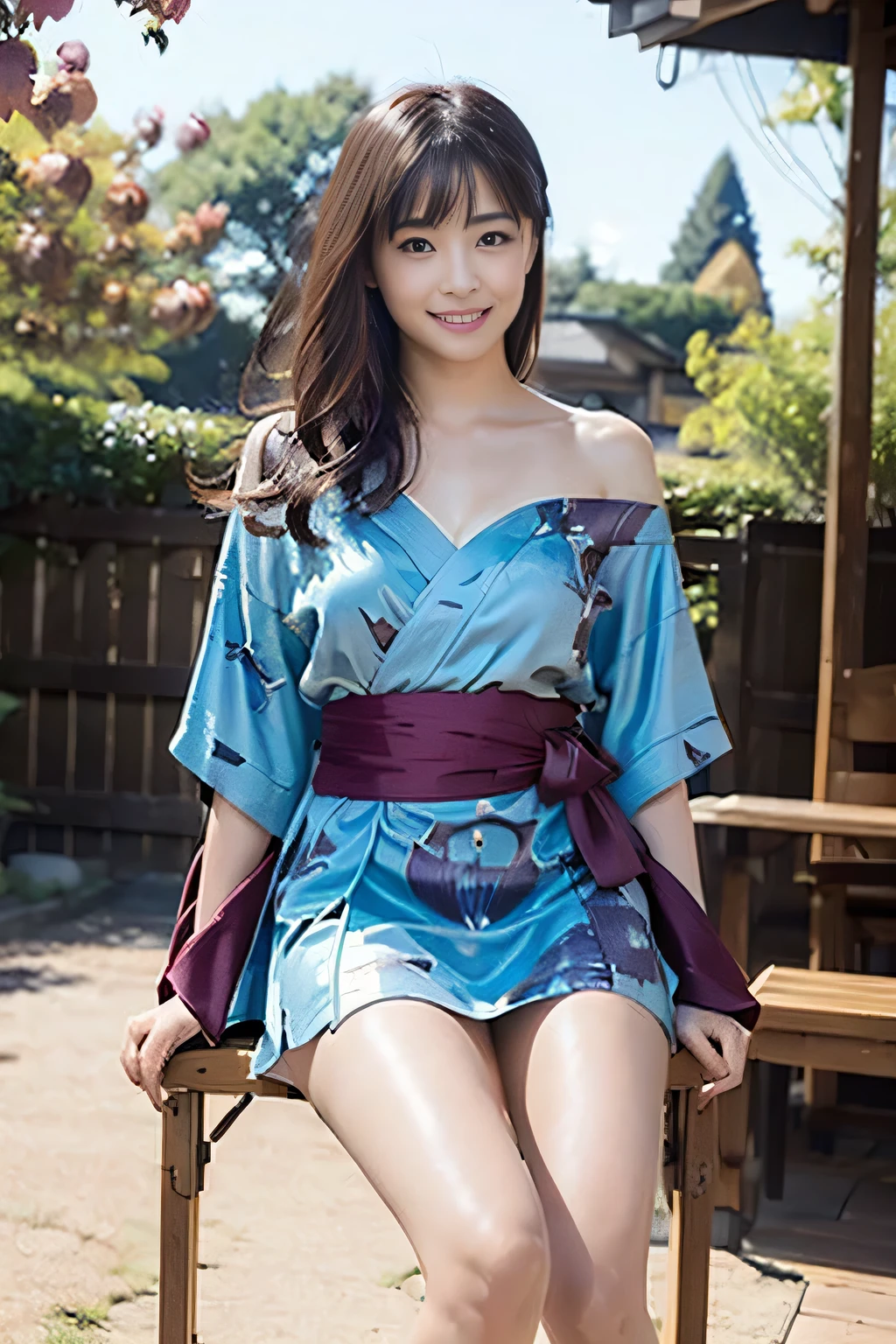 top-quality、masterpiece、ultra res、a beauty girl、cute girl face、Onsen inn、Wearing a yukata、full bodyesbian、Famous actresses of Japan、very beautiful face、nipples are protruding