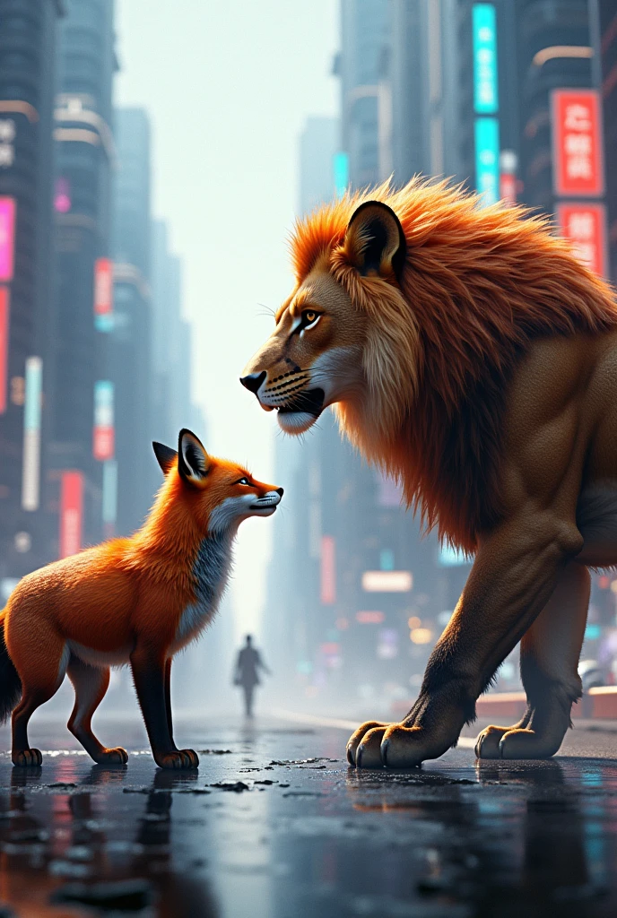 In a corner of the 'Meow Gym,' the small kitten, who had come to the gym with his father, watches the scene of his dad’s defeat with a heartbroken expression. The kitten’s eyes are wide and filled with tears, his tiny body slumped in sadness as he sees the dog bodybuilder standing victorious over his father. The gym’s vibrant energy feels distant to the kitten, who can’t help but feel the sting of his father's loss. Other gym-goers, noticing the kitten's distress, look on sympathetically, their earlier excitement now tempered by the kitten's visible pain. The scene captures a poignant moment of innocence confronted with the harsh reality of competition."
