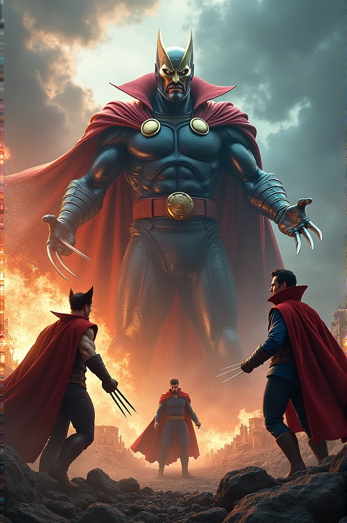 An image of Darkseid from DC comics with reverse flash