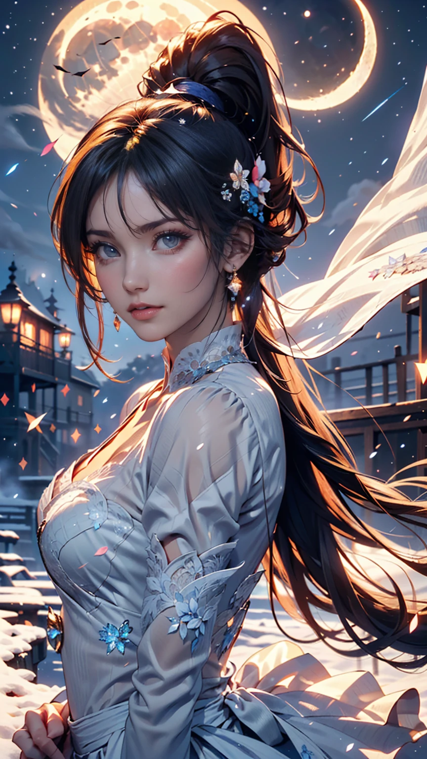 crystallineAI、Holding a sword、Ultra-high resolution、((masterpiece)))、(((highest quality)))、((Super detailed))、((Very delicate and beautiful))、Low angle shooting、1 girl、solo、short hair、(whole body)、A tense shot、Visual Impact、Pleated skirt、Realistic Face、Realistic Skin、Cute face,Pure,Dynamic pose
