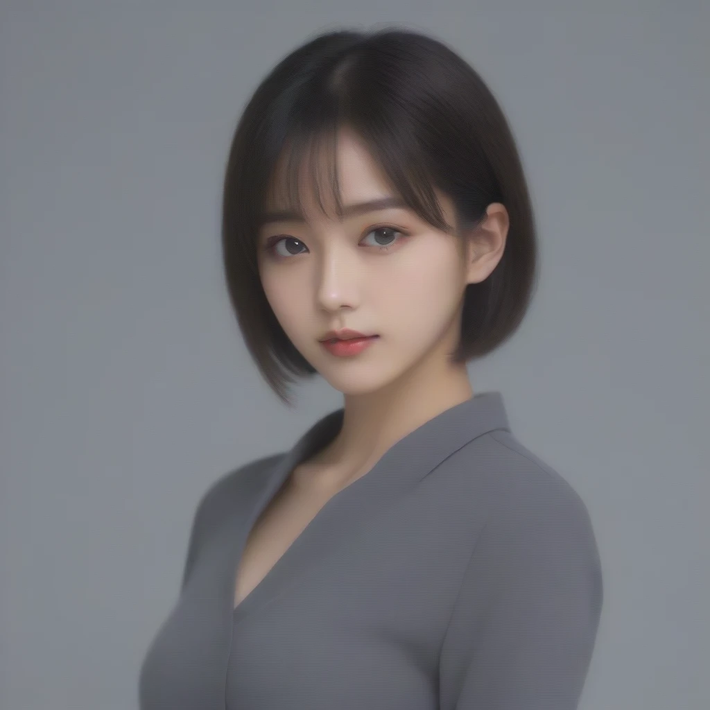 8k, Ultra-high resolution, Highest quality, masterpiece, photograph using the rule of thirds,Surreal, photograph, 1 girl, (:1.3), pretty girl, Cute Face, Beautiful eyes in every detail, Detailed in fine detail,masterpiece,One Girl:1.2,Japanese female officers,Senior NCO,whole body,Serious expression,Black short hair,Bob with bangs, (Best ceremonial attire:1.3),Pencil Skirt,uniform,Sharp contours,Looking down,Gray background, Light from above, Low contrast, (Side view),Perfect and beautiful face ,Flawless and Cute Face, Skin with attention to detail, Perfect limbs、Tight waist,Looking at the audience,(((Ideal body type))),A-cup small breasts :2,Portraiture:2,Perfect Anatomy,clear detailed,detailed,Surreal,Light and shadow,Shine