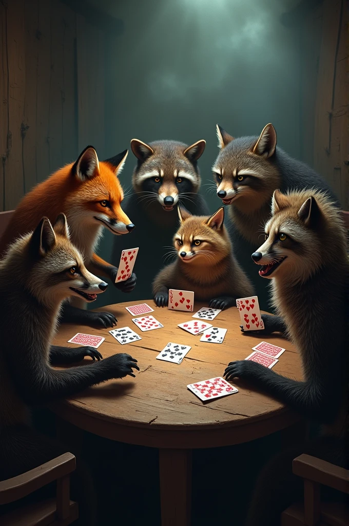 animal poker cards