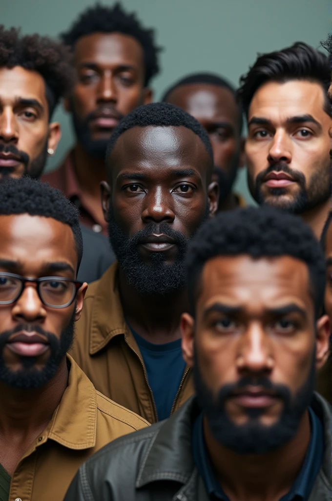 Group of 6 black guys in a store with their pants down showing their boxers 
[serious faces] [cargo pants]