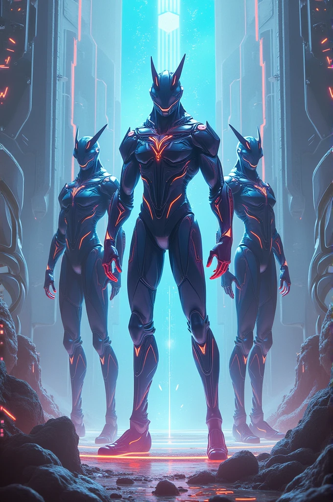 "Please create an image of a grey but silver pink shaped alien in Realistic and 3D style using futuristic alien clothing standing in front of a blue background. The image should be digital art inspired by Andrei Kolkoutine, Tumblr, psychedelic art and sacred geometry. The alien scientist is in the spiritual dimension, where the form is psychedelic and composed of sacred geometry. He is a portal of energy. Please take into consideration art references from Dan Mumford and Alex Grey, as well as elements of DMT entities, alien music, and LSD art. He's a being who works inside a futuristic alien lab with a lot of advanced technology super advanced traits, Cosmic Symbols, he's androgynous Hybrid."