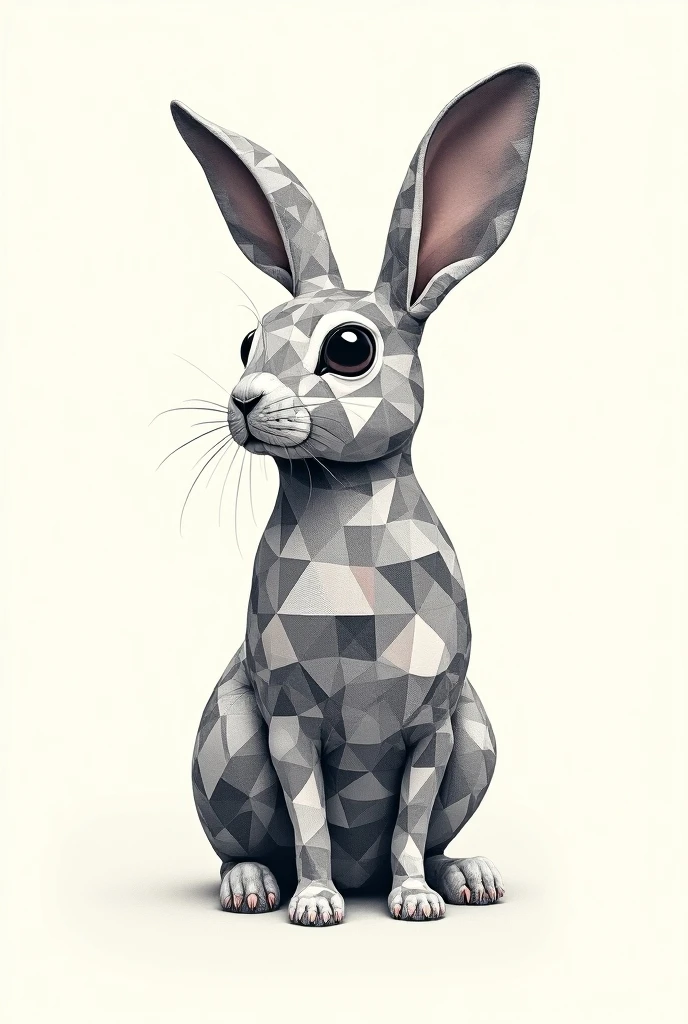 A different patterns art design inside a rabbit in which the same ...