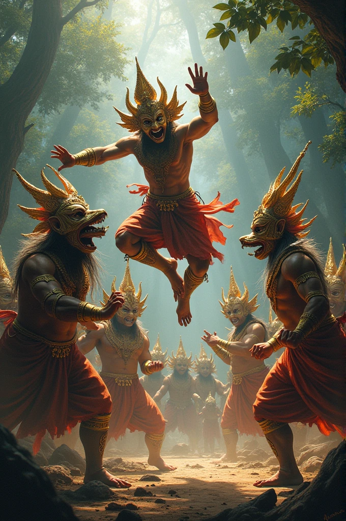 Ravana was killed by humans and monkeys