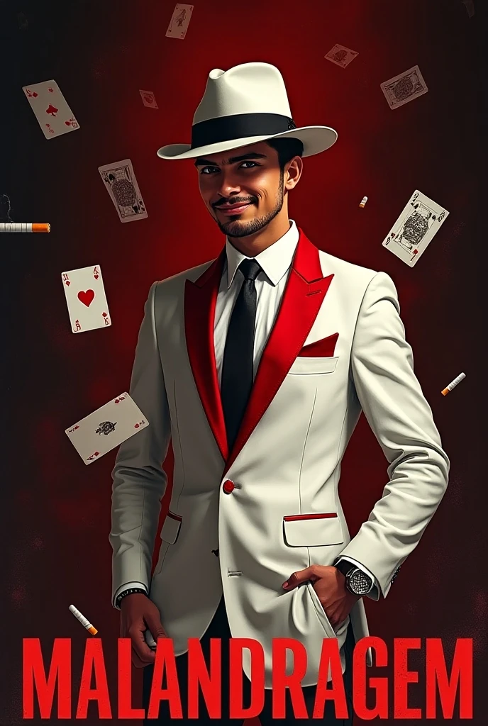 There's a man in a suit and tie holding dice and cards, O Homem do Jogador de Cartas, card game illustration, inspirado em Jack Roth, Directed by: Gavin Hamilton, Directed by: Jesse Richards, a suited man in a hat, Directed by: Reitor Ellis, The Magician, Artwork, Directed by: Mustafa Rakim, Martin then, Directed by: Tony Sart, illustration style, Retro illustration, Mafioso