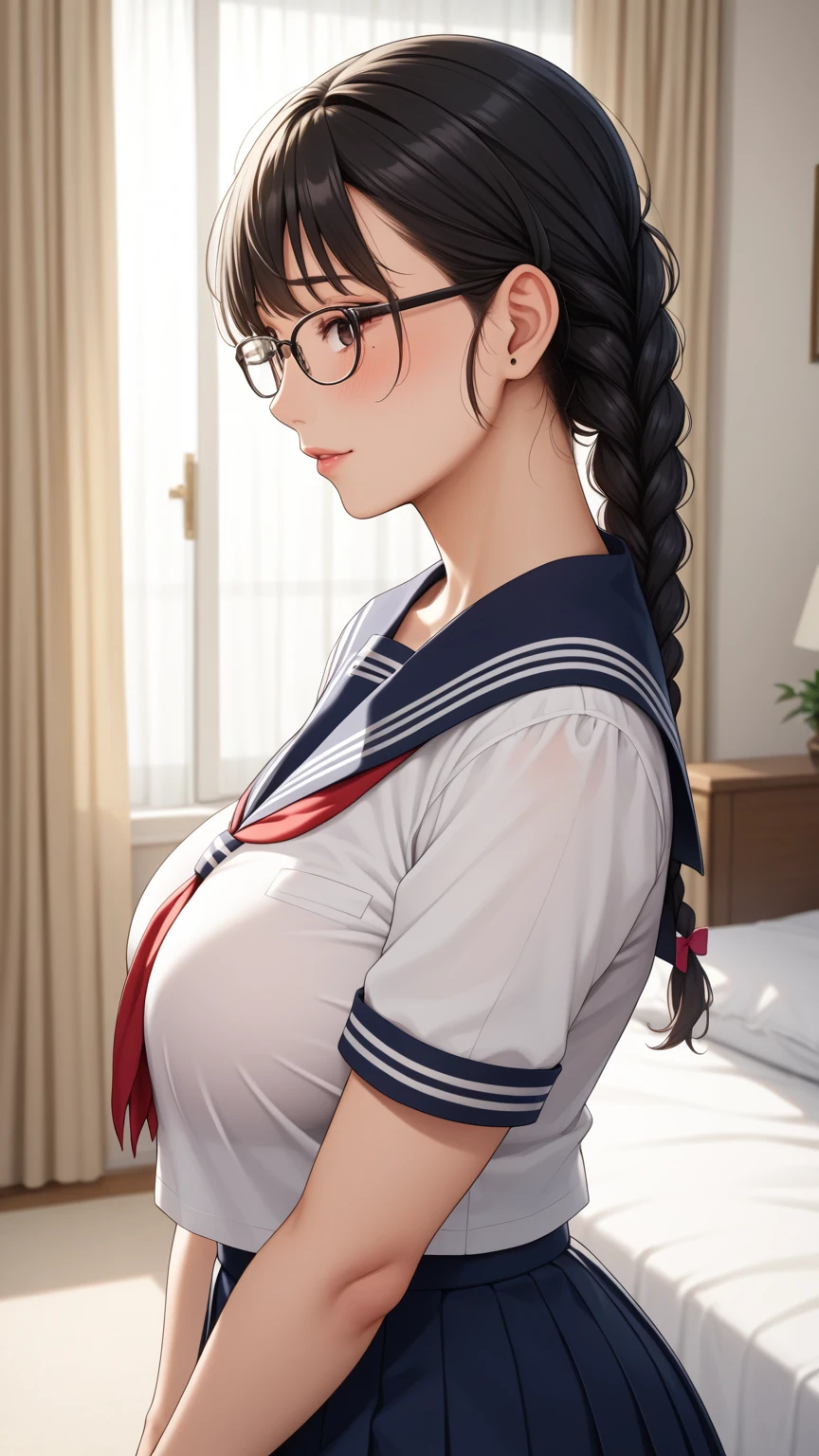 View your viewers,high school girl,Leaning forward,(Random cute clothes),(Random animated poses),(Thin type),(Large Breasts),(Random hairstyle),(Best image quality, (8K), Ultra-realistic, 最high quality, high quality, High resolution, high qualityの質感, Attention to detail, Beautiful details, Fine details, Highly detailed CG, Detailed Texture, Realistic facial expressions, masterpiece, before),(Wear glasses:1.1)、Summer Dresses